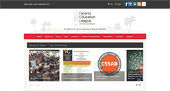 Desktop Screenshot of parentseducationleague.org